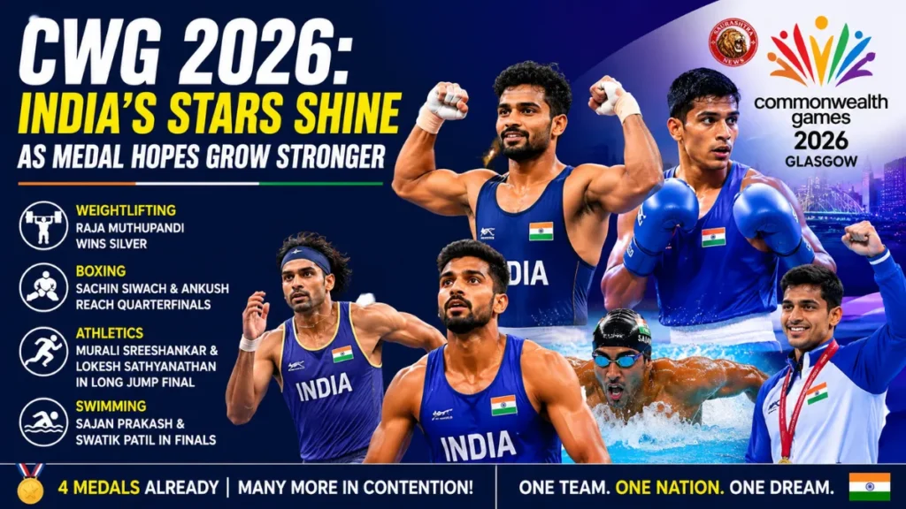 CWG 2026: India’s Medal Hopes Grow